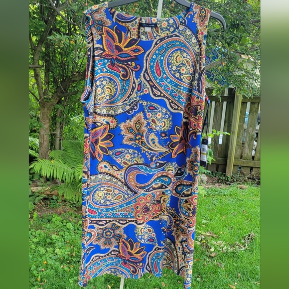 Tommy Hilfiger Sleeveless Paisley Midi Dress - Picture 2 of 7